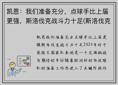 凯恩：我们准备充分，点球手比上届更强，斯洛伐克战斗力十足(斯洛伐克当家球星)